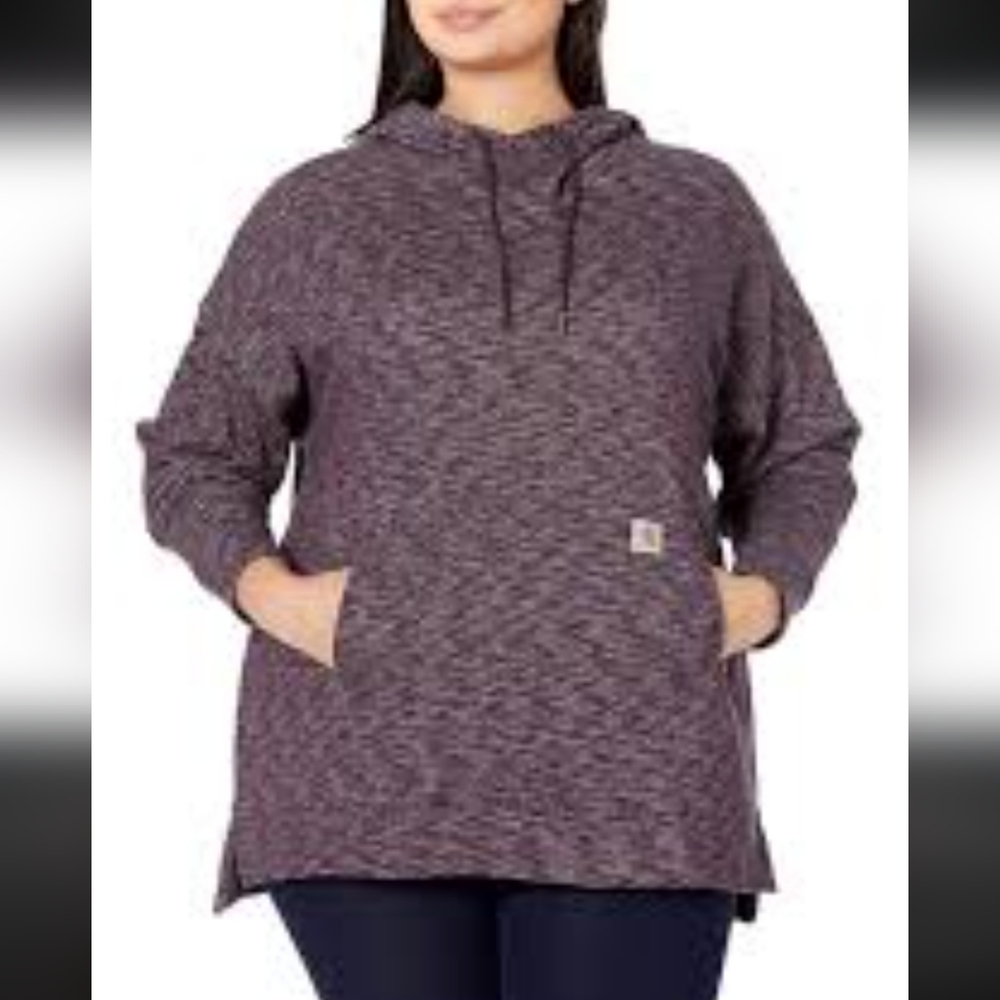 Carhartt Women's Heathered Purple Hoodie Size L 12 - 14